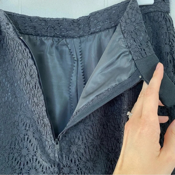 Vintage Black Lace Alice Of California Set Sz S Maxi Skirt & Top Crop Sleeveless - Picture 13 of 15